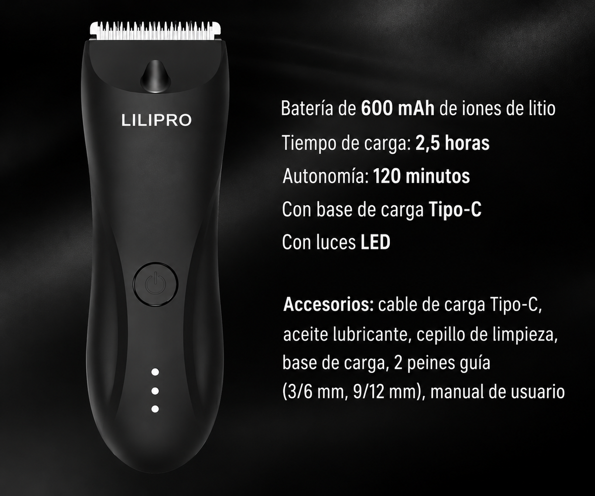 LILIPRO™ – Cortapelos Profesional Recargable