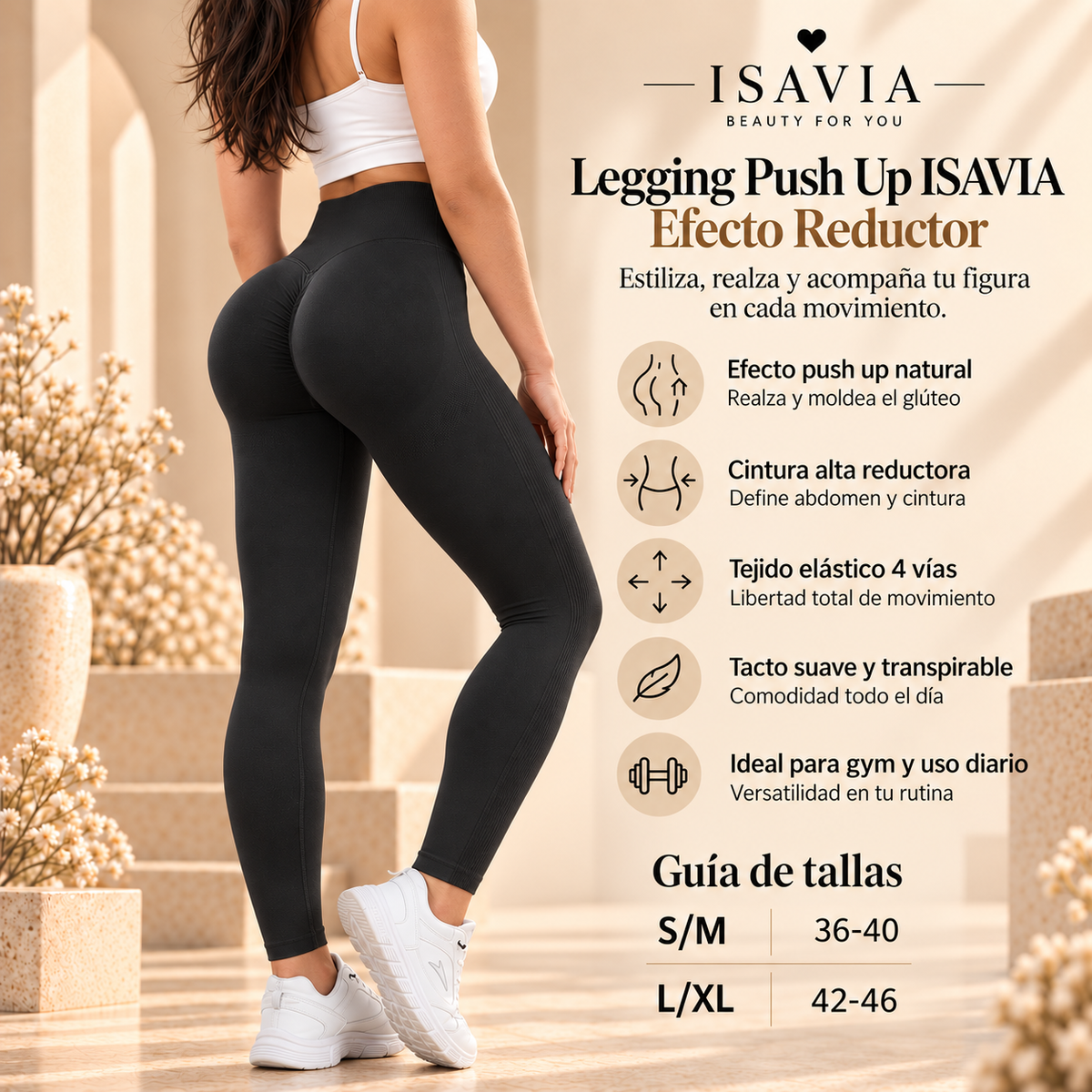 ShapeLift™ — Leggings Push Up de Cintura Alta