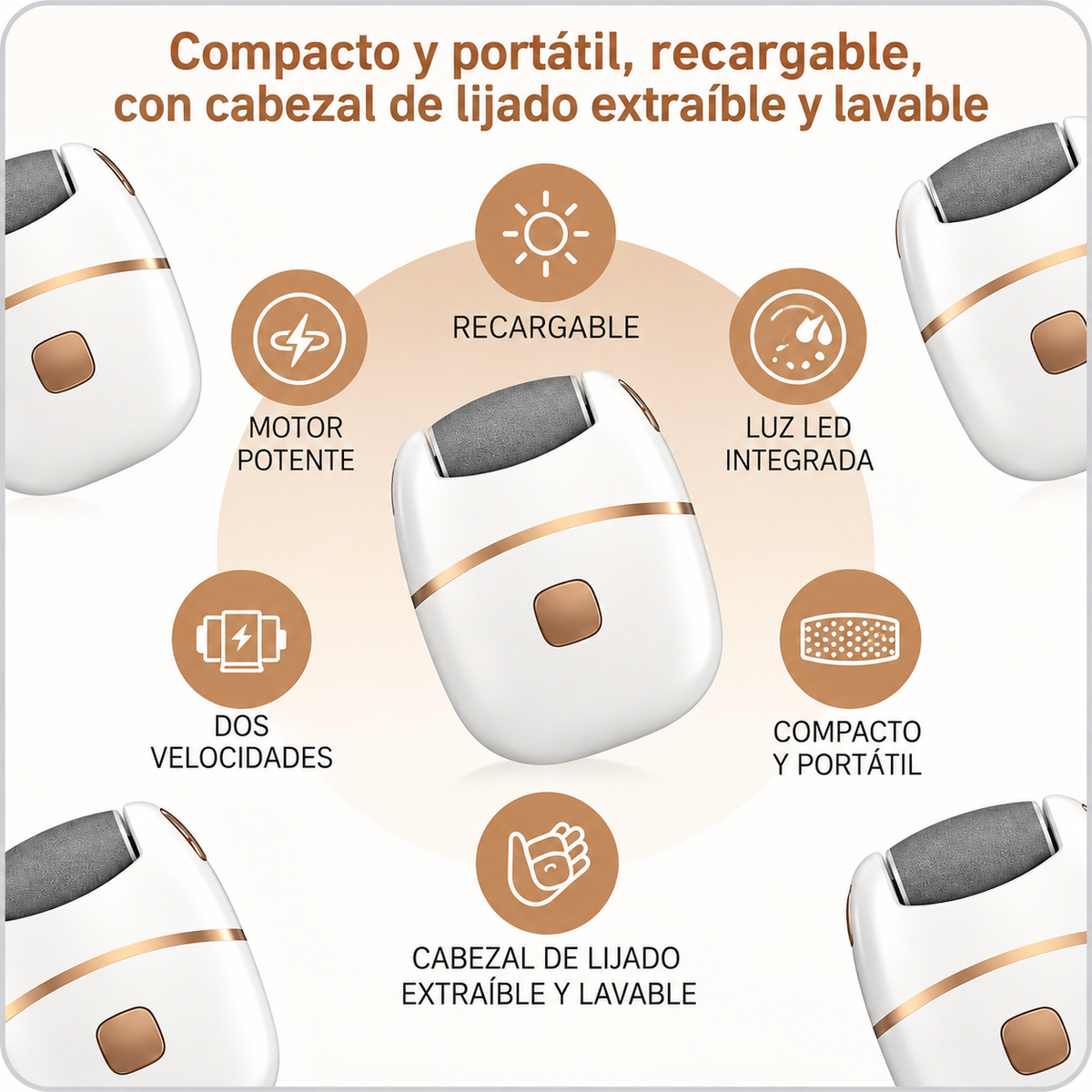 SoftFeet™ – Removedor Eléctrico de Durezas
