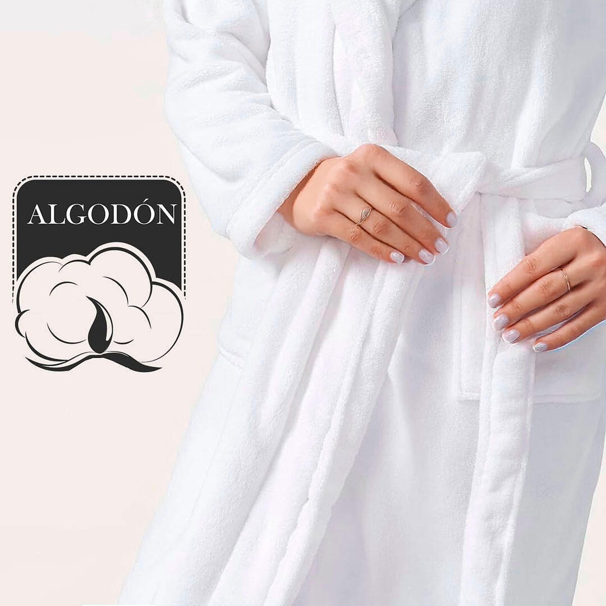 CloudSoft™ — Albornoz Femenino Extra Suave y Absorbente