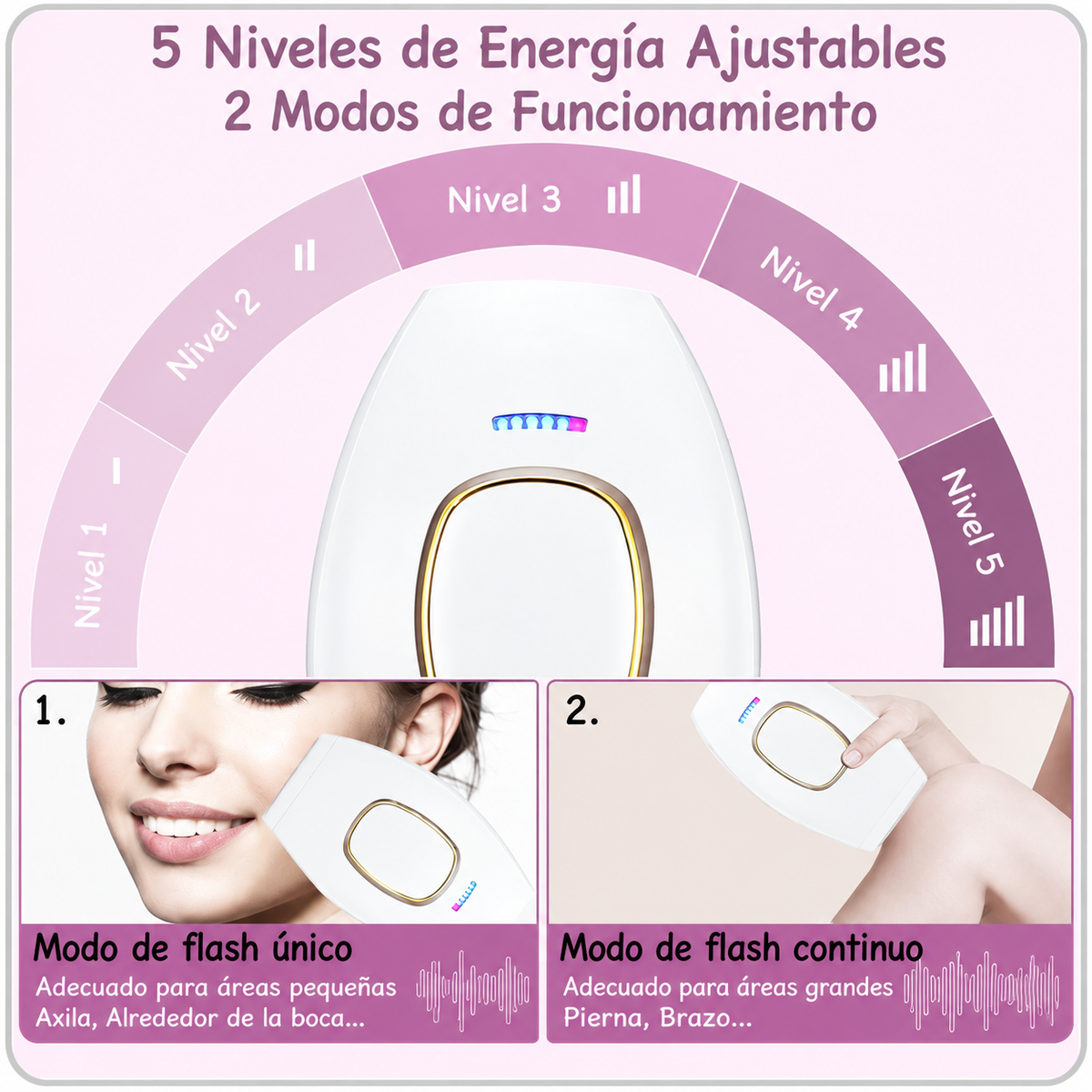 SilkPulse™ — Depiladora IPL de Luz Pulsada
